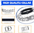 Dog Training Collar, No Pull Dog Collar Dog Basic Collar for Small Medium Large Dogs with Quick Release Buckle,Extra Links, Rubber Tips(Black, S)...