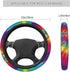 Colorful Tie Dye Universal 15 Inch Steering Wheel Covers Non Slip Neoprene Car Wrap Cover for Adults...