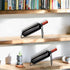 Countertop Wine Rack, 2 Pcs Wine Bottle Holder, Metal Small Wine Rack, Tabletop Wine Storage Stand for Cabinet, Pantry, Bar, Black...