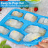 2 Pack Train Auto Car Silicone Molds, Large Size Silicone Mold Pan Tray, Silicone Baking Mold for Muffin Chocolate Cake Cupcake Tart Pie Ice Cube ...