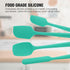 HAUSHOF Silicone Spatula Set of 4, Food Grade Silicone Spatula for Cooking, Baking, Mixing - Spatulas for Kitchen Use, One-Piece Seamless Design, ...
