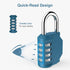 Puroma 2 Pack Combination Lock 4 Digit Locker Lock Outdoor Waterproof Padlock for School Gym Locker, Sports Locker, Fence, Toolbox, Gate, Case, Ha...