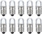 MECCANIXITY 12V/0.04A E10 Mini LED Light Bulbs, 10Pcs Miniature Screw Bulbs Flashlight Bulbs for Scientific Experiment Lighting DIY Accessories, C...