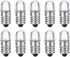 MECCANIXITY 12V/0.04A E10 Mini LED Light Bulbs, 10Pcs Miniature Screw Bulbs Flashlight Bulbs for Scientific Experiment Lighting DIY Accessories, C...