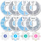 Baby Closet Dividers (Baby Blue) by Eli with Love – Set of 8 Baby Closet Size Dividers for Boys – Ideal Baby Clothes Dividers for Closet – Helps O...