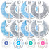Baby Closet Dividers (Baby Blue) by Eli with Love – Set of 8 Baby Closet Size Dividers for Boys – Ideal Baby Clothes Dividers for Closet – Helps O...