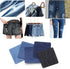 20pcs Denim Patches DIY Iron On Mending Patches with One Mini Sewing Kit for Jean Clothing and Jean Pants Apparel Sewing Fabric...