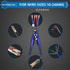Self Adjusting Wire Stripper 3-in-1 Wire Stripper/Cutter/Crimper 12 Inches Suitable for 10 AWG to 24 AWG wire, 0.2 to 6mm², For Computer, Applianc...