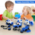 4PCS Take Apart Toys for 3-8 Year Old Boys Construction Toys DIY Assembly Police Car Toy Airplane Toy Motorbike Toy Boys Girls Kids Learning Educa...