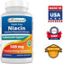 Best Naturals Flush-Free Niacin Inositol Hexanicotinate 500 mg 180 Capsules...