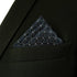 S&W SHLAX&WING Geometric Navy Handkerchief Pocket Squares for Men XL...