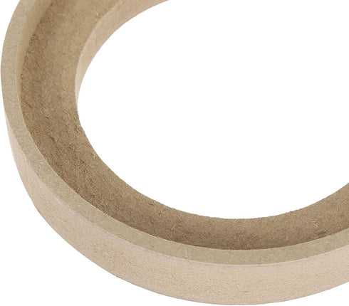 X AUTOHAUX Pair Car Beige Speaker Spacer Ring Adaptor Brackets Mounting Spacer Recess Bezel Plate Wood 77mm ID for 3.5 Inch Speakers...