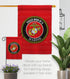 Breeze Decor Proud Mom Garden Flag Armed Forces Marine Corps USMC Semper Fi United State American Military Veteran Retire Official House Banner Sm...