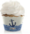 Big Dot of Happiness Ahoy - Nautical Baby Shower or Birthday Party Decorations Cupcake Wrappers Set 12...