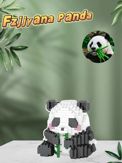 Micro building blocks bamboo panda children's building blocks toys adult building blocks set suitable for various life surprise gifts - Mini Panda...
