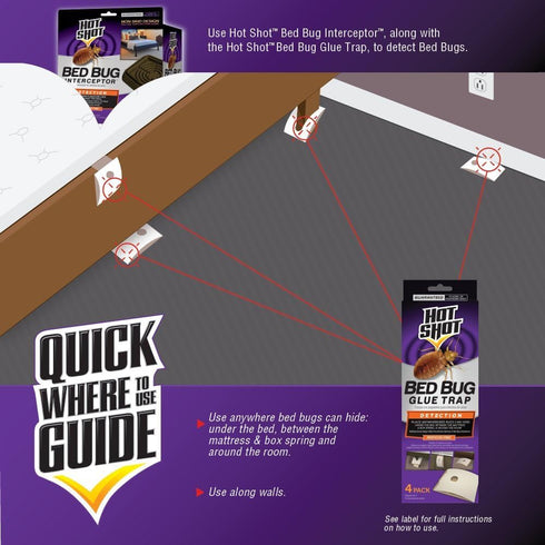 Hot Shot Bed Bug Glue Trap 4 ct...