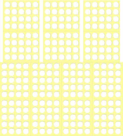 PinCute 400 PCS Wick Stickers for Candle Making, Double-Sided Heat Resistant Candle Wick Stickers, Adhere Steady in Hot Wax...