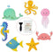 Non Slip Bathtub Stickers, 14 PCS Large Sea Adhesive Kids Anti Slip Decal Treads for Shower and Bath Tub with Premium Scraper...