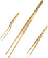Manjushri Premieum Grade Steel Chef Food Cooking Plating Kitchen Baking 12 Inch XL Long Gold Tong Tweezer Tool Set...