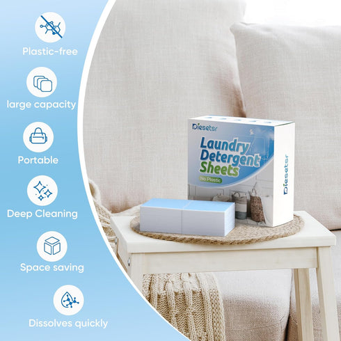 Laundry Detergent Sheets 300 Loads Laundry Sheets Detergent,Travel Laundry Detergent Sheet,Laundry Sheets ECO-friendly Plastic-Free,Clothes Washin...