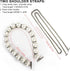 Evening Bucket Handbag for Women Sparkly Rhinestone Pearl Clutch Silver Purse for Party Club Wedding Cocktail Prom...
