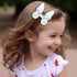 6 Pcs Butterfly Hair Clips Solid Color Lychee Veins Bow Hair Accessories Cute Fashionable Banger Hair Barrettes Holiday Headdress Hairpin, Girls W...