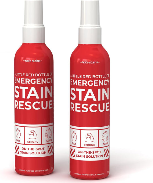 Emergency Stain Rescue Stain Remover Spray – 4oz Laundry Stain Remover for Clothes, Upholstery Fabric, Carpet - Works on Most Blood, Grass, Coffee...