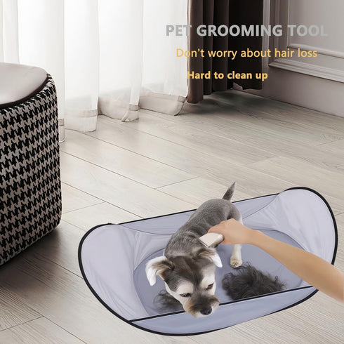 Pet Grooming Tools Pet Trim Playpen tent Fence/Foldable Dog Pool ?depilation Keep The Floor Clean Light Blue Cat Hair/Dog Hair Catcher ?Indoor Out...