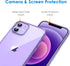 JETech Case for iPhone 12 Mini 5.4-Inch, Non-Yellowing Shockproof Phone Bumper Cover, Anti-Scratch Clear Back (Deep Purple)...