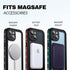 BEASTEK iPhone 14 Plus Waterproof MagSafe Case - TRE Series, Shockproof, Dustproof, IP68, Built-in Screen Protector, Anti-Scratch Magnetic Cover (...