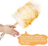 Lambs Wool Duster with Solid Bamboo Handle,Leather Hang Strap,18.9 inch Long,Natural Feather Duster for Cleaning Ceiling Fans,Window Blinds,Comput...
