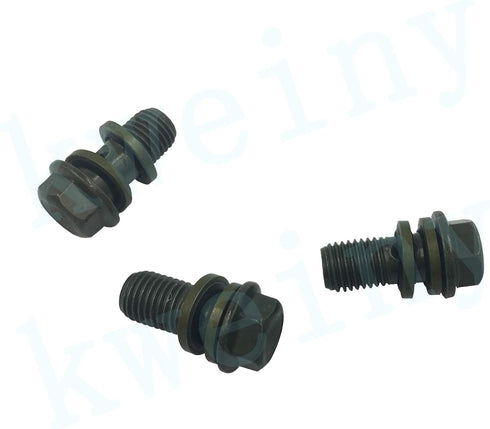 Motorcycle Hydraulic Brake Line Tee Hose Connector 3 Way Adapter with M10 Banjo Bolt(Circular Shape)...