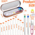 GarfxG 39 PCS Beading Needles Set - Collapsible Big Eye Beading Needles, Twisted Wire Seed Beading Needles, Straight Beading Needles and Beading T...