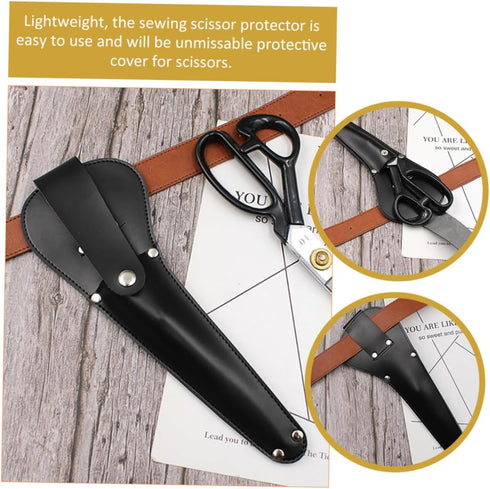 COHEALI Leather Tooling Leather Protector Leather Pu Sewing Bag Shear Craft Case Scissor Covers Scissor Leather Scissor Covers Tool Cover Storage ...
