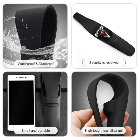 LinMei Silicone Razor Case Soft Razor Travel Case Portable Razor Case Razor Protective Case Safety Waterproof Razor Cover Compatible with Most Man...