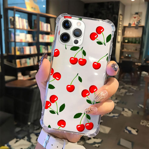 ZHEGAILIAN Case Compatible with iPhone 11 Pro Max Case,Cherry Pattern Clear Case for iPhone 11 Pro Max,Anti-Scratch Shockproof Transparent Soft Co...
