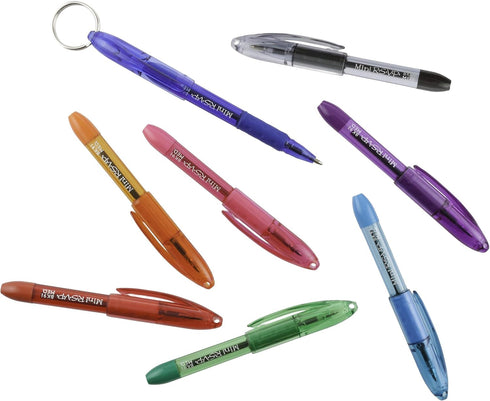 Pentel Mini Ballpoint Pen, Medium, Rubber Grip, Nonrefillable, Assorted (PENBK91MNBP8M) Category: Ballpoint Stick Pens...