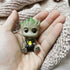 Mini Groot Figurine Miniature Model Home Accessories Decompression Artefact Kids (Bird Nest Model)...
