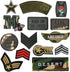 24pcs Soldier Badges Random Styles Embroidered Fabric Iron On or Sew On Cartoon Sticker Patches...
