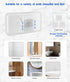 Waterproof Shower Phone Holder with 360° Rotation, Angle Adjustable, Enhanced Sound Quality, Wall Mounted Phone Holder for Bathroom Mirror Bathtub...