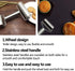 Smooth Stainless Steel Rolling Pin Pastry and Pizza Double Dough Baker Roller Metal Kitchen Utensils Ideal for Baking Dough, Pizza, Pie, Pastries,...