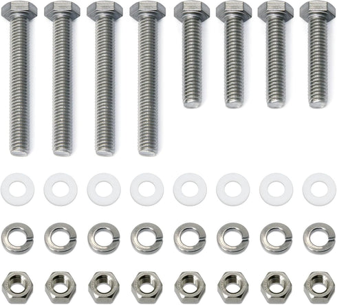 16PCS 304 Stainless Steel Post Attachment Kit,Sign Mounting Hardware,Sign Post Mounting Bolts and Nuts,Sign Post Mounting Hardware for U Channel P...