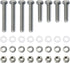 16PCS 304 Stainless Steel Post Attachment Kit,Sign Mounting Hardware,Sign Post Mounting Bolts and Nuts,Sign Post Mounting Hardware for U Channel P...