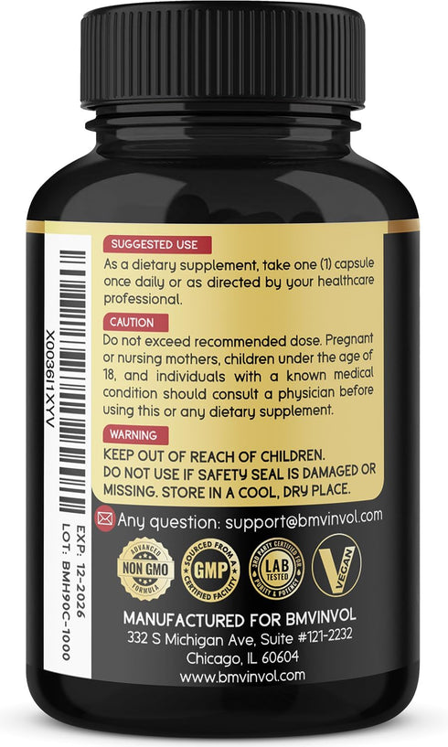 BMVINVOL Horny Goat Weed Capsules - 7000mg Herbal Equivalent - Maca, Ginseng, Tribulus Terrestris, Ashwagandha - Performance and Energy Support - ...