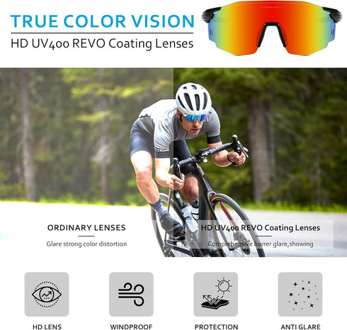 FEISEDY Rimless Sports Sunglasses for Men Women Tr90 Frame for Cycling Fishing Running B0116...