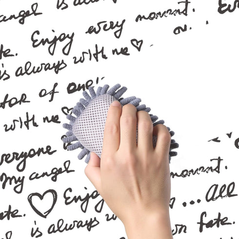 4 Pieces Microfiber Shag Whiteboard Eraser Shag Washable Dry Eraser Board Eraser for Chalk, Classroom Teacher Supplies, Home and Office (Grey)...