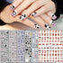 Cute Cow Nail Art Stickers, Cartoon Cow Nail Decals 3D Self-Adhesive Nail Sticker Design Holographic Cattle Nail Art Decal Decoration for Women Gi...