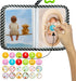 ABCKEY My Family And Friends Baby Photo Album With Sunflower Baby-safe mirror Holds 18 Photos Colourful...