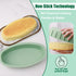 Silicone Oval Cheesecake Pan (2 Pack) - Non-Stick Silicone Cake Bread and Meat Bakeware for Oven, Pot Baking in Home, Kitchen & Bakery Use QLG0111...