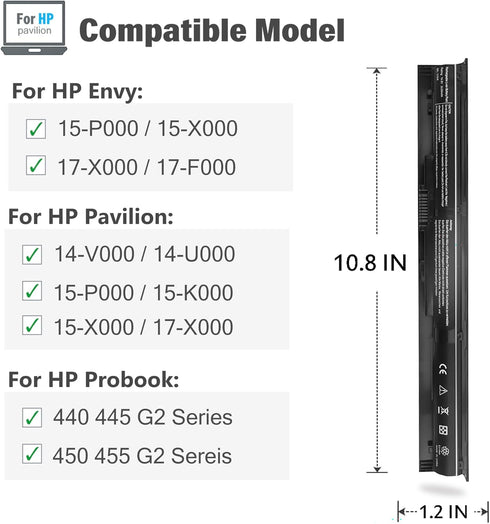 756743-001 VI04 V104 Laptop Battery for HP Pavilion 15-P 17-F Series 15-p011na 15-p165sa 15-p214dx 15-p003ax 17-f115dx 17-f215dx Fit 756744-001 75...